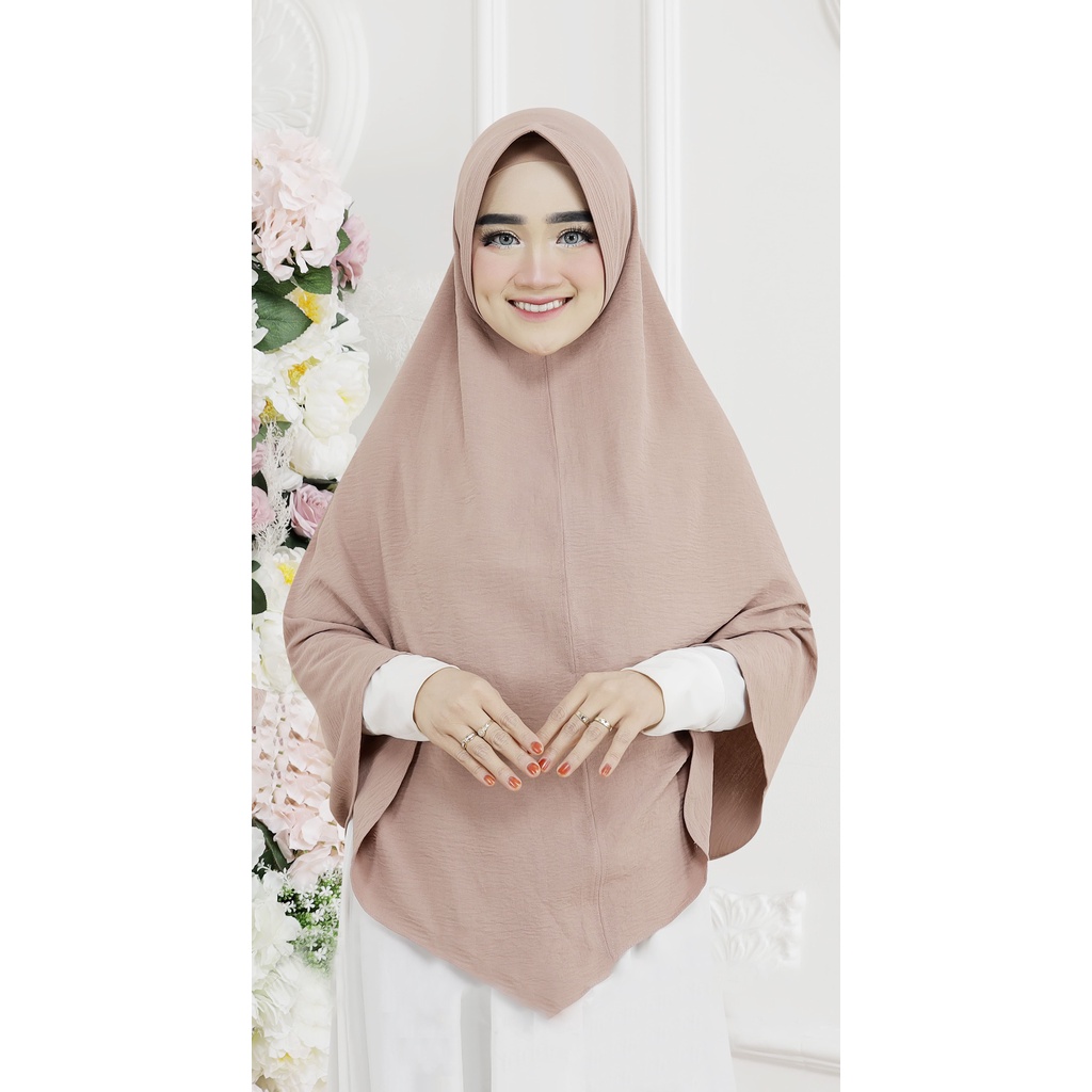 KERUDUNG INSTAN PET AIRFLOW SIZE XXL HIJAB INSTAN PET CRINKLE AIRFLOW PASAR HIJA'B