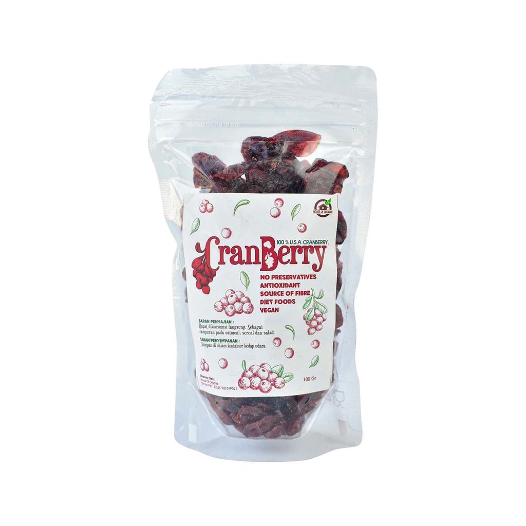 Dried Cranberry (Kranberry Kering) 100 Gr