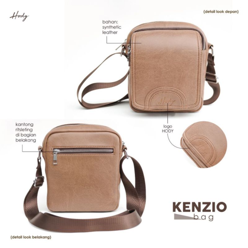 Ready Tas Pria Kenzio Original by Hody Tas Selempang Cowok Tas Bahu Pria