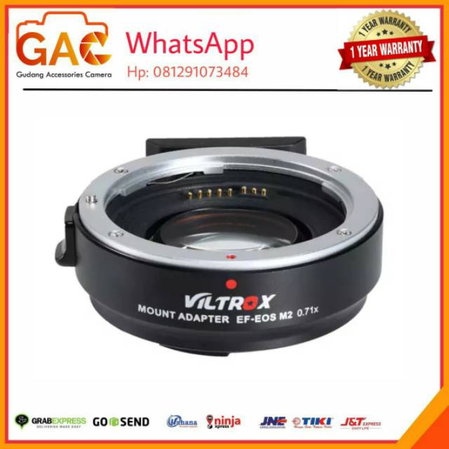 Lens mount adapter speedbooster VILTROX EF-EOS M2