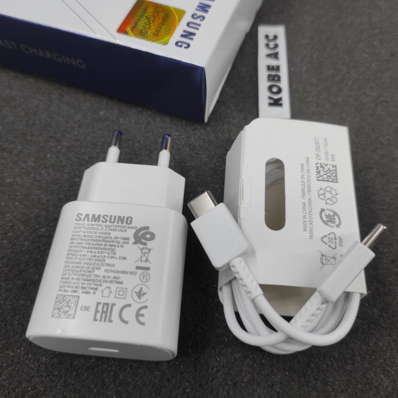 Charger Samsung S20 Plus S20 FE S20 Type C Fast Charging 25W Original