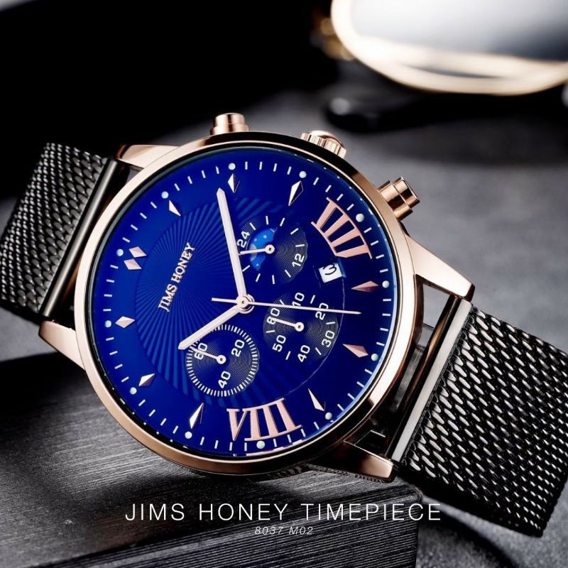 JAM TANGAN PRIA 8037 JIMS HONEY ORIGINAL