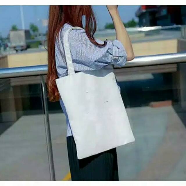 totebag kanvas putih polos