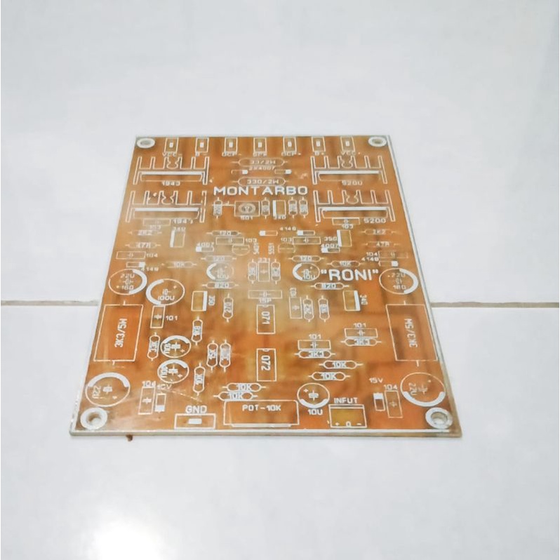PCB POWER AMPLIFIER TOP Clarity 3000W TBM Dual Input Mono Fiber FR4