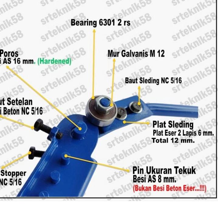 ➝o7 Dijual Murah✤ Alat tekuk besi beton manual/begel, cincin/bar bender/pleser (SR 48) 64