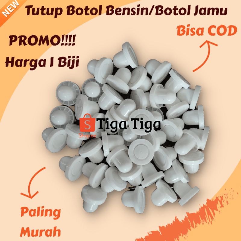 Tutup Botol Plastik untuk botol bensin / botol jamu 1 liter Baru