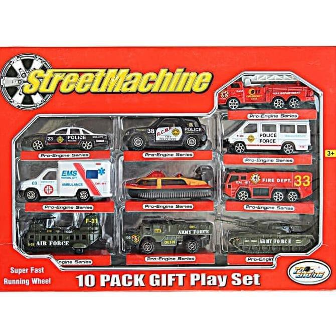 MAINAN MOBIL DIECAST STREET MACHINE 10 - DIE CAST PEMADAM POLISI TANK