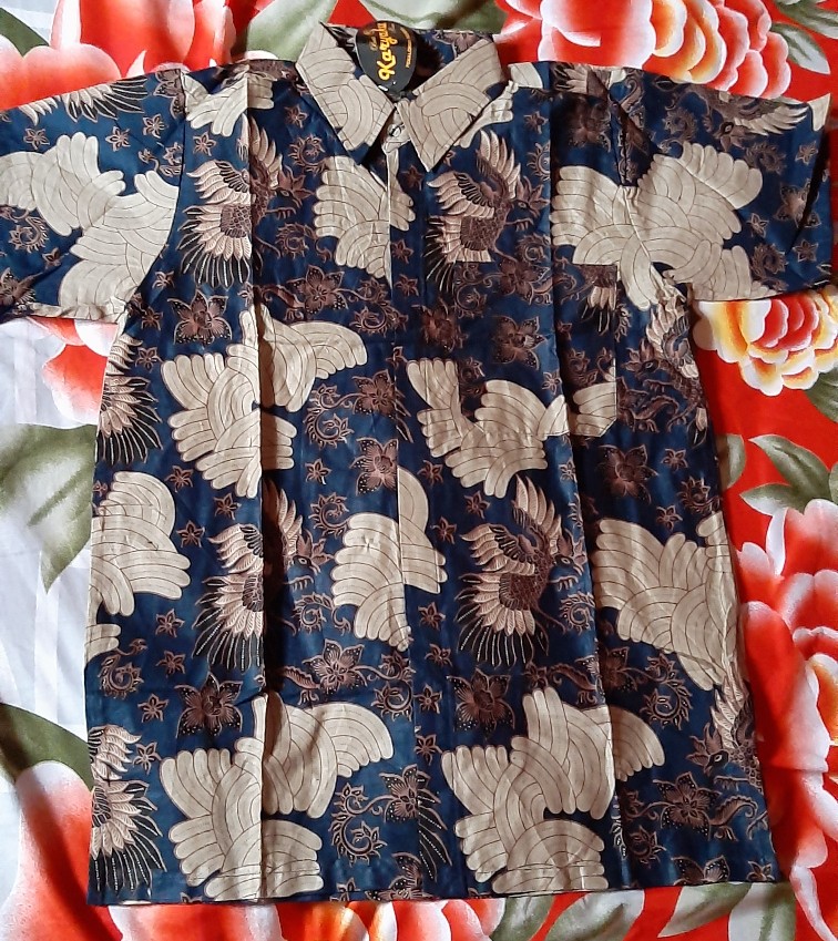 Baju Batik Couple Gamis Muslim Gaun Pakaian Wanita Gaun Perempuan Fashion Cewek Cewe Pekalongan A3