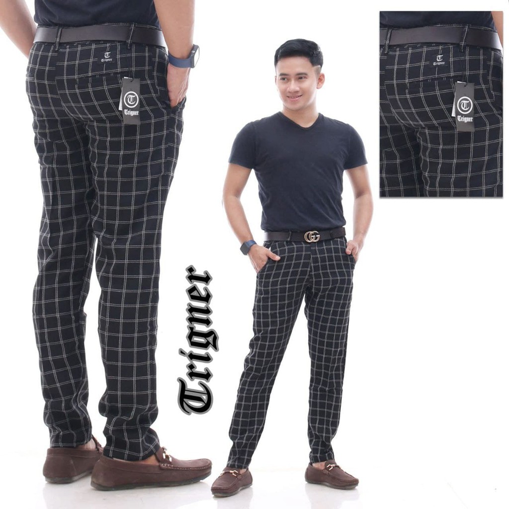 CELANA TARTAN PRIA CELANA MOTIF KOTAK KOTAK PANJANG PREMIUM TERBARU TERLARIS [COD]