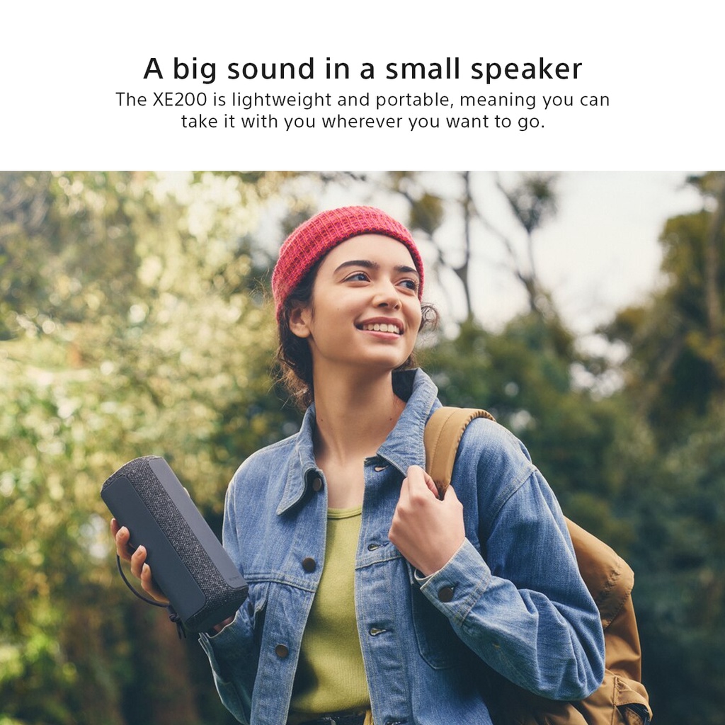 Speaker Sony SRS-XE200 X-Series Speaker Bluetooth Mega Bass Battery Up to 16h For Android &amp; IOS - Blue Portable Wireless Speaker