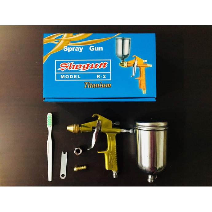 Titanium Spray Gun Spet Sprayer Cat Kompresor Angin Tabung Atas F 75