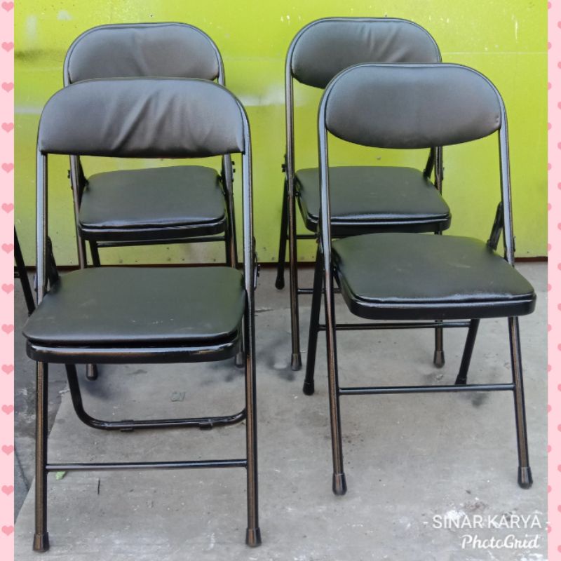Kursi lipat tunggu tamu bekas murah merk random chitose futura new star elephant dll