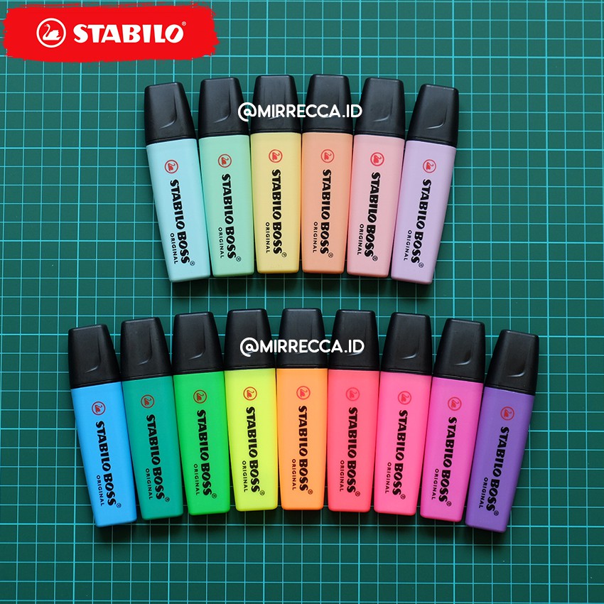  STABILO BOSS HIGHLIGHTER WARNA PASTEL ORIGINAL 