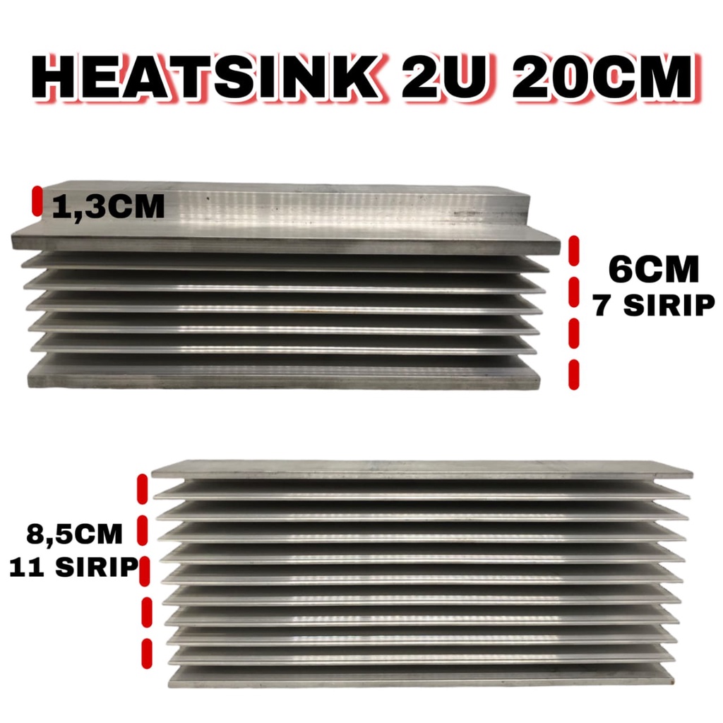 HEATSINK 2U 20CM