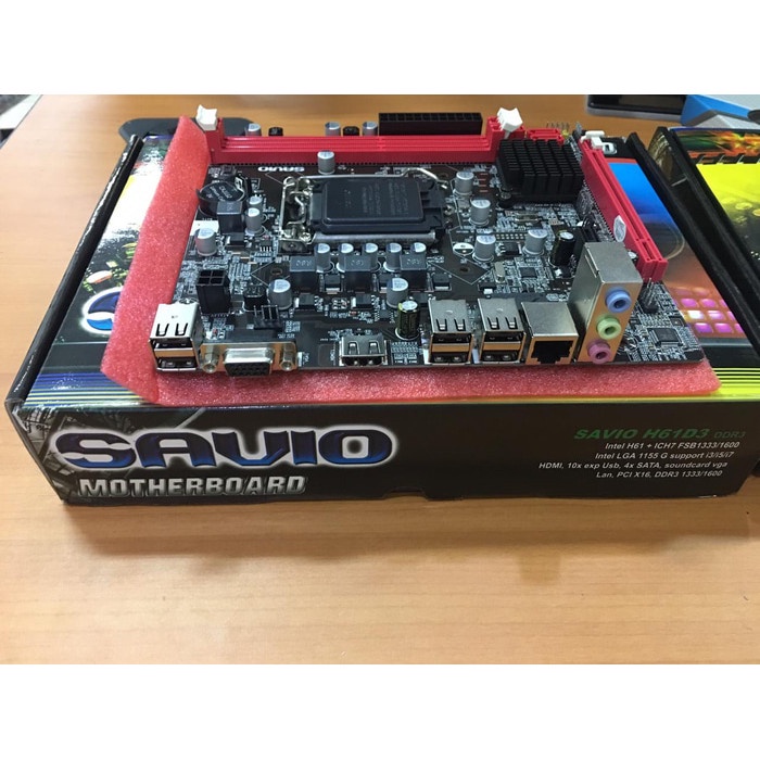 Savio Mainboard H61D3 Socket 1155