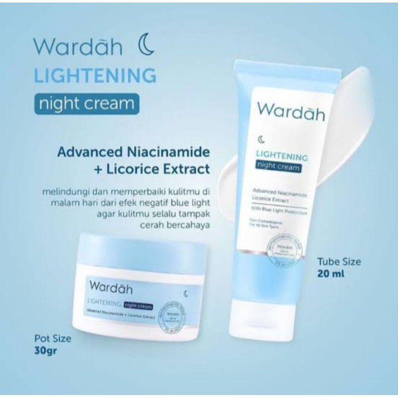 WARDAH Lightening Night Cream | Krim Malam
