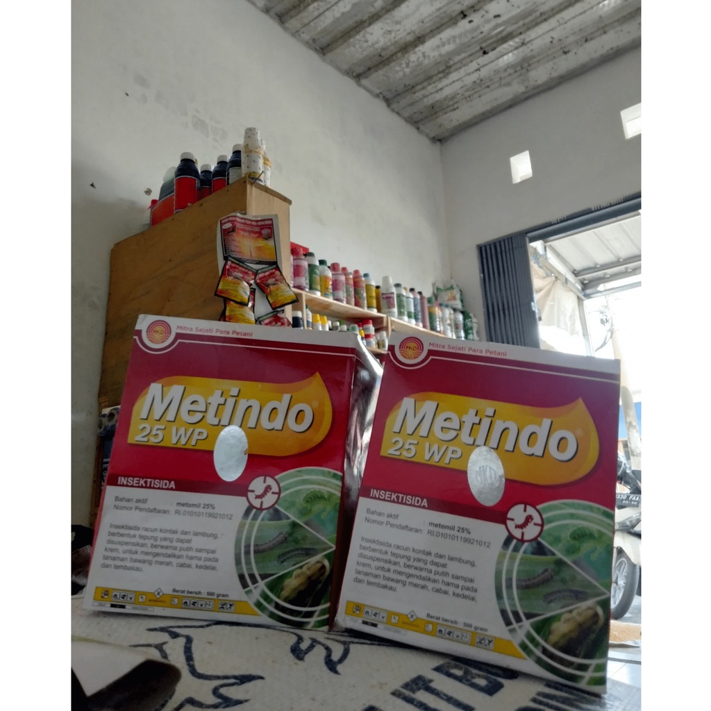 Metindo 25WP 500gr Insektisida / Ovisida Pencegah dan Pembasmi Hama Ulat pada Tanaman