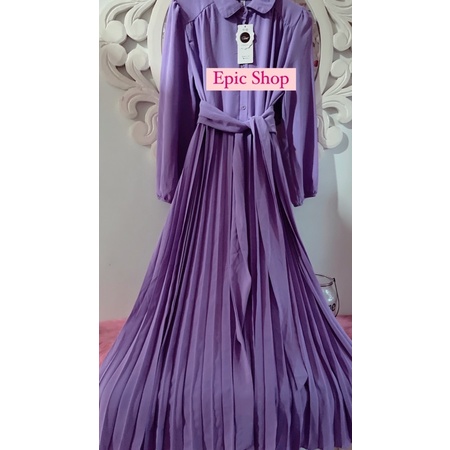 Gamis plisket Import premium ori new Tag label by soira✅✅//Gamis Plisket premium plisket//gamiss pli