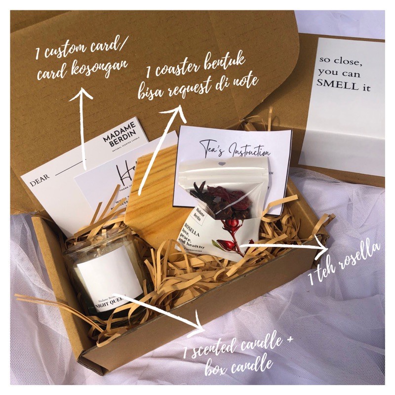 

⚡BIG SALE NATAL⚡Gift Set Scented Candle Extra Rosella Tea | Hampers Reed Diffuser Wedding Gift | Kado Ultah Nikah | Wedding Hampers
