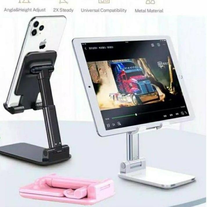 DUDUKAN HANDPHONE MEJA / STAND HP / HOLDER PORTABLE UNIVERSAL