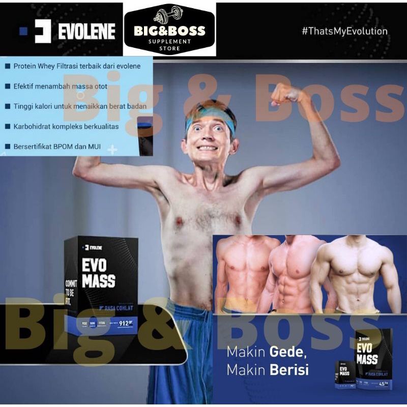 EVOLENE EVOMASS GAINER 2 LBS 912 GRAM