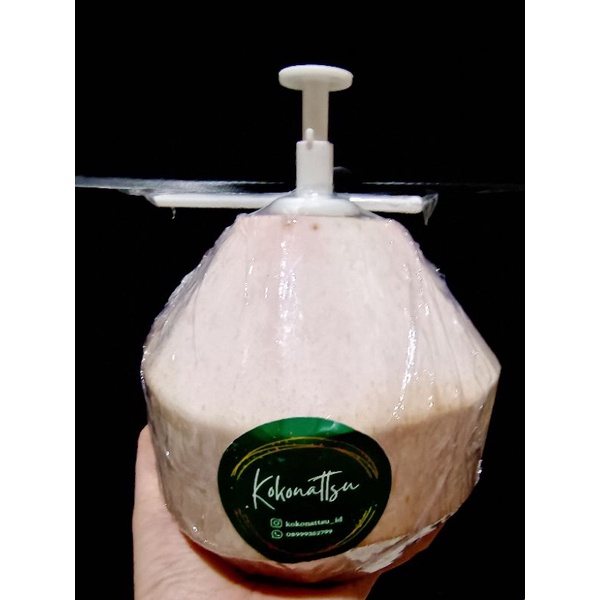 

kelapa muda segar instant tinggal colok sedotan