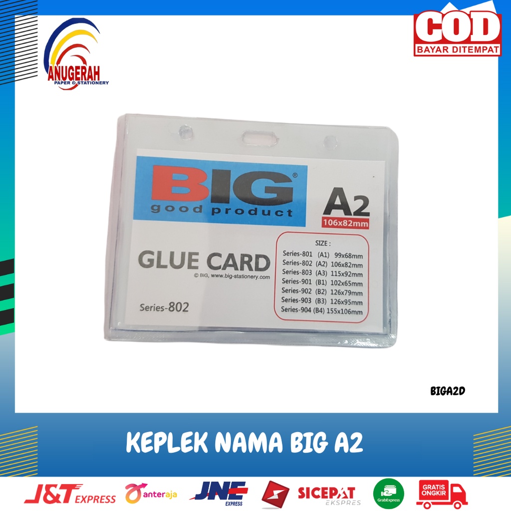 

KEPLEK NAMA / ID CARD BIG A2 (PCS)