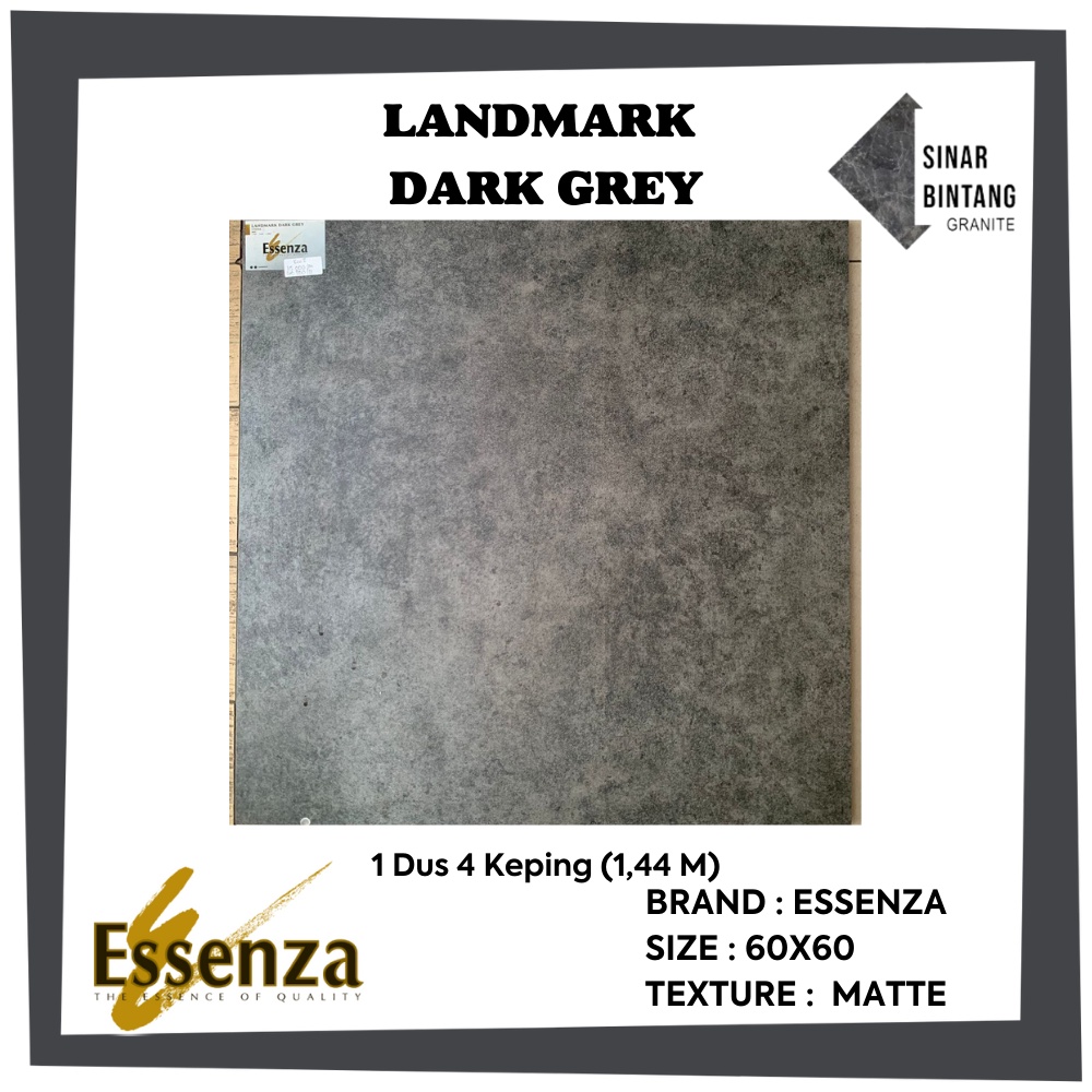 Granit Teras 60x60 Landmark Dark Grey Essenza