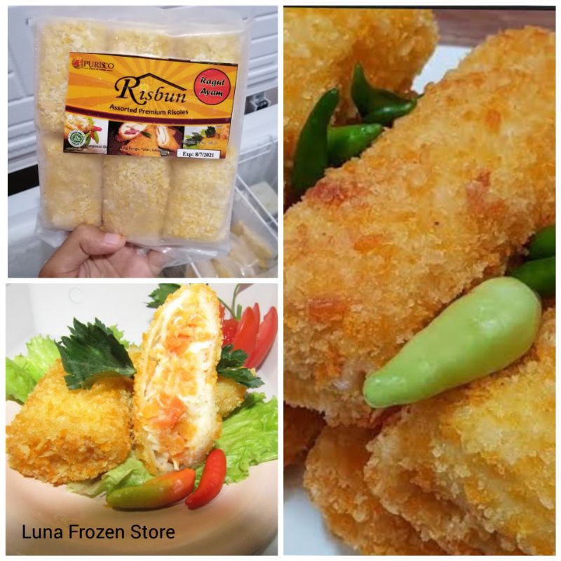 

Risoles Ragout Ayam isi 6 / risbun risol ragut ragouth frozen food bogor risol ayam homemade murah