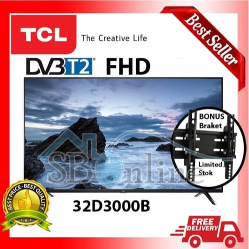 TV FULL HD DIGITAL TCL 32D3000B 32 INCH HD READY