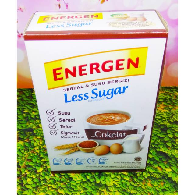 Energen Coklat Less Sugar 10 Sachet @20gr