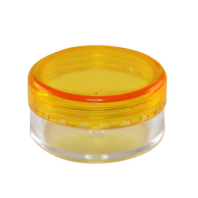 POT KECANTIKAN SERUM/CREAM/LIP BALM MURAH - KEMASAN SAHRE IN JAR 3GRAM WADAH BENING TUTUP COLORFULL