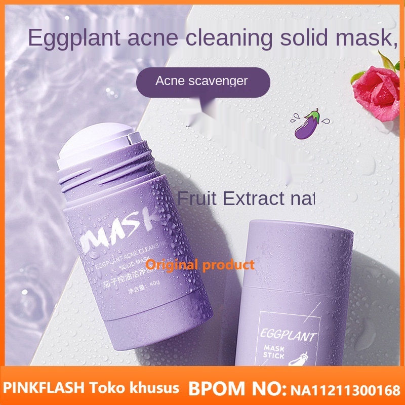 Green Tea Masker Tongkat Kontrol Minyak Anti-Jerawat Deep Cleaning Mask Wajah Pelembab Mengecilkan Pori-pori Menghilangkan Komedo Perawatan Kulit