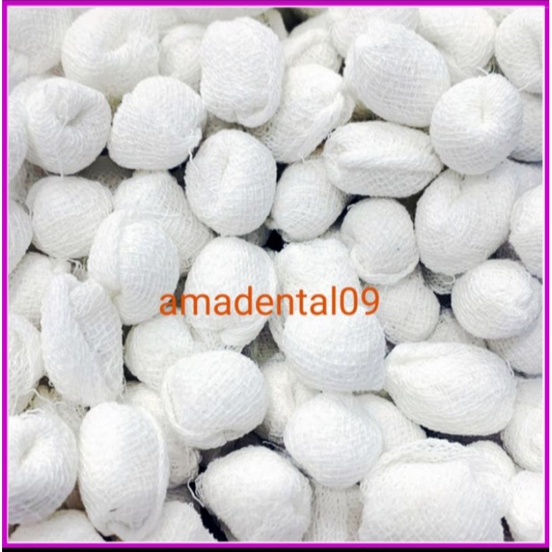 TAMPON GIGI / dental tampon 100 BUTIR steril