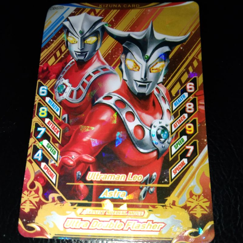 Ultraman fusion fight kizuna card Leo / Astra