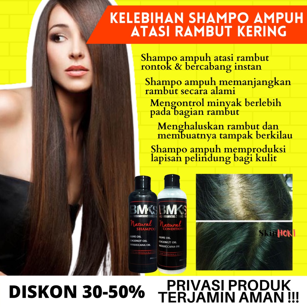 PENYUBUR RAMBUT BMKS PAKET SHAMPO N CONDITIONER PENUMBUH RAMBUT BOTAK BPOM ORIGINAL