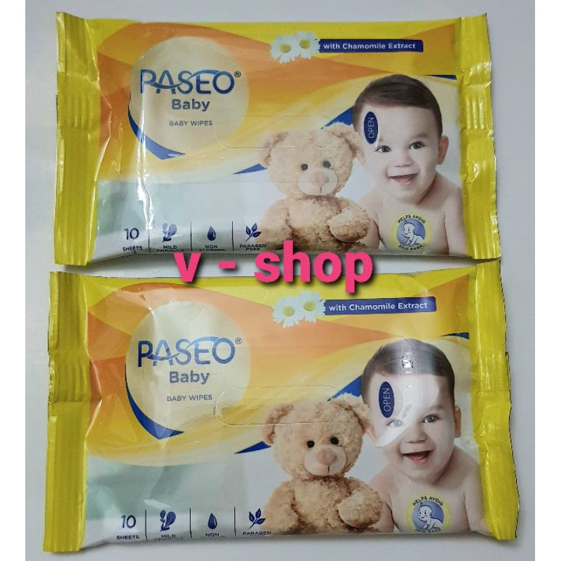 Tissue Basah Paseo / Paseo Baby Wipes 10 Sheets