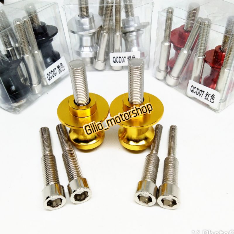 Jalu Pedok Peddock full Cnc Accesoris Motor Jalu Paddock Baut 10 12 14 Universal Motor Ninja 150 rr N250 karbu ZX25r z800 dll