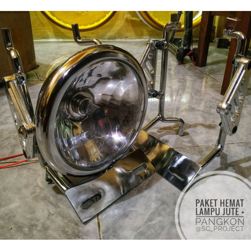 lampu pesek jute + pangkon super pesek