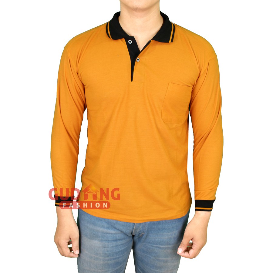 Polo Shirt Tangan Panjang Pria PLS 48