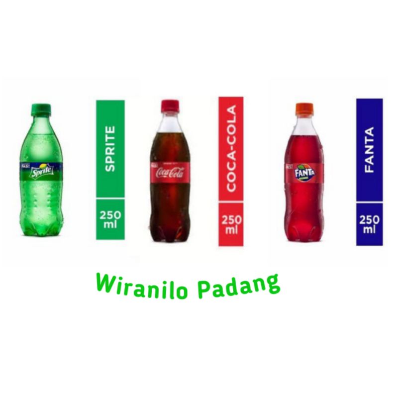 

Sprite, Coca - Cola, Fanta Per Pack 12 Pcs 250 ml - Wiranilo Padang