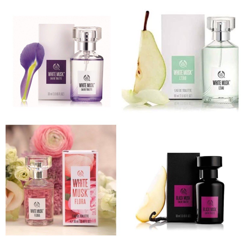 The Body Shop Edt White Musk/Black Musk/White Musk Leau/ White Musk Flora 30ml