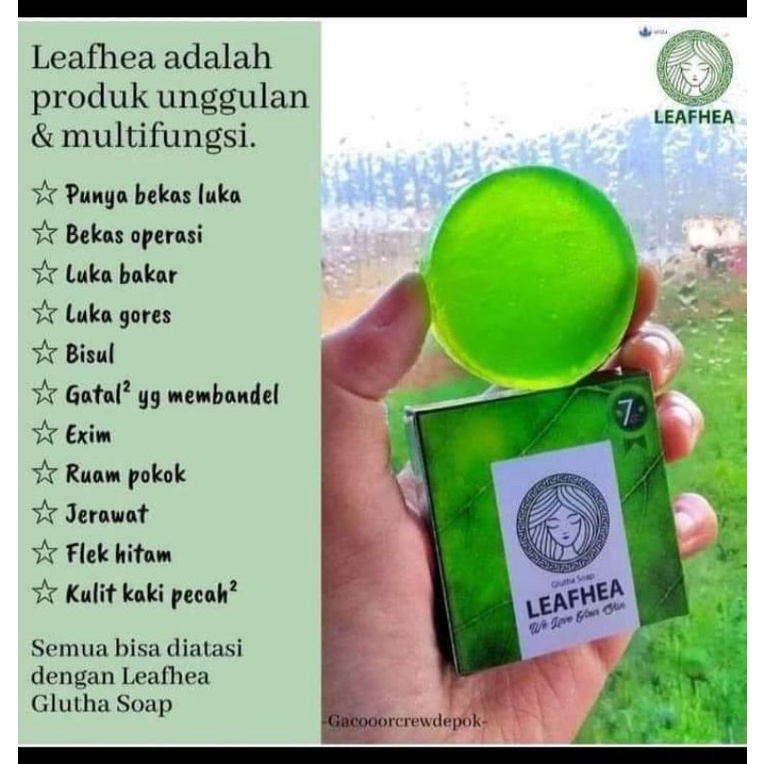 sabun LEAFHEA 100 % ORI