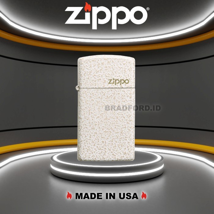 Zippo Slim Mercury Glass Zippo Logo 49265ZL Original Made In USA