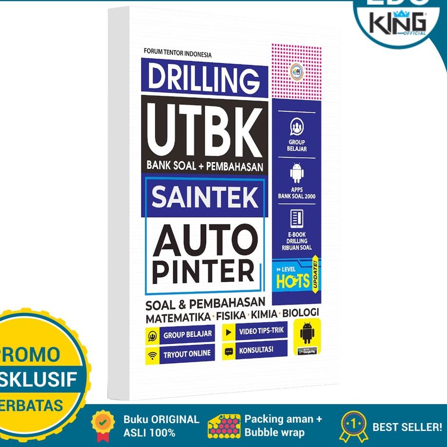 

Terlaris Buku UTBK Drilling SAINTEK Soal dan Pembahasan Auto Pinter !!