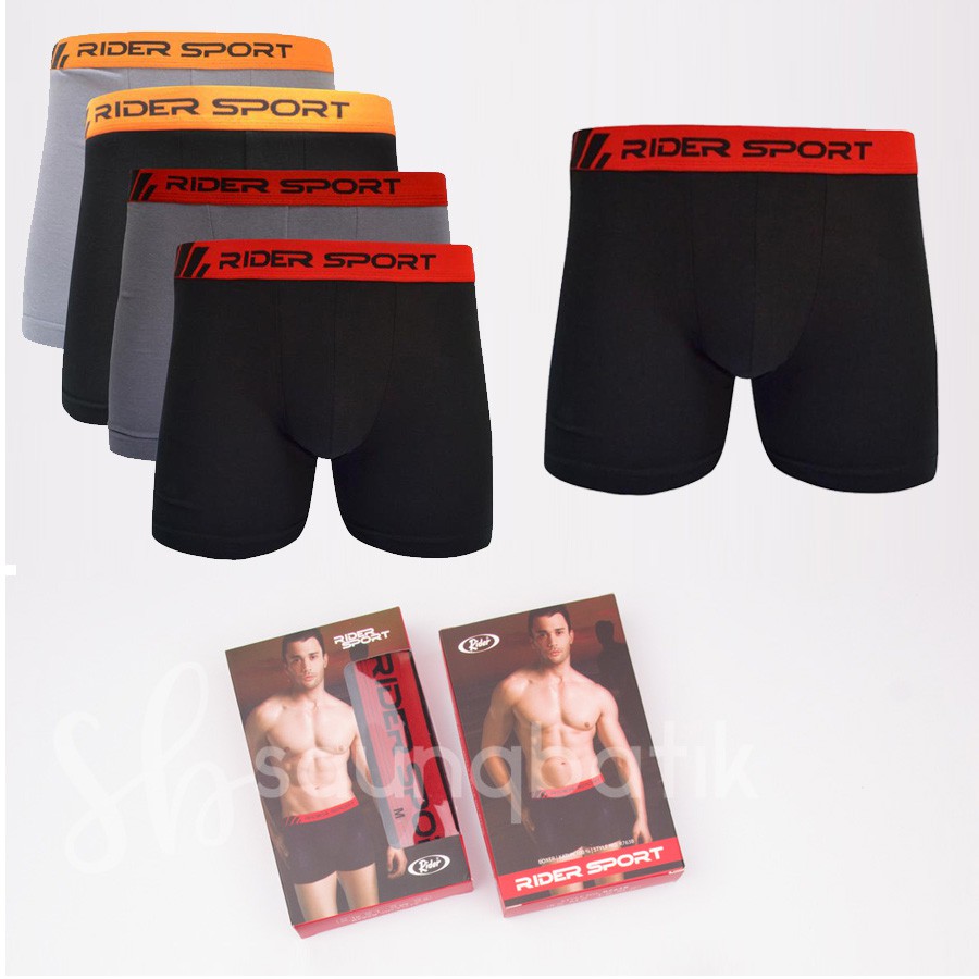 Rider R763B CD Pria Rider Boxer Pria Celana Dalam Cowo Rider SPORT R 763 B