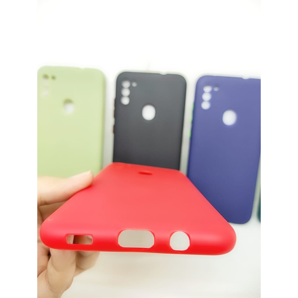 SMPC TPU Candy Samsung A11 M11 M115F 6.4 inch SoftCase Macaron Protection Camera Tombol Warna