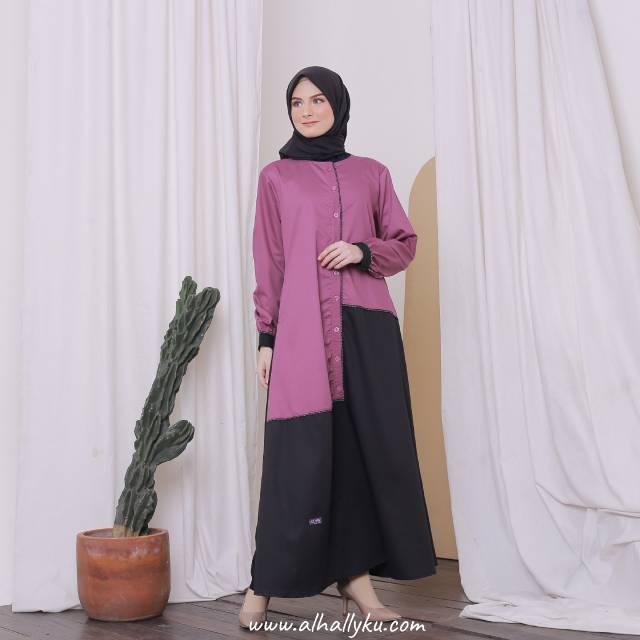 (COD) Terbaru gamis wanita muslim toyobo AL HALLY SHAHNA ll gamis busui adem nyaman ORI AL HALLY