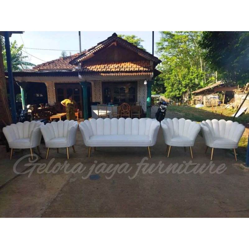 KURSI PELAMINAN KERANG KURSI PENGANTIN LESTI