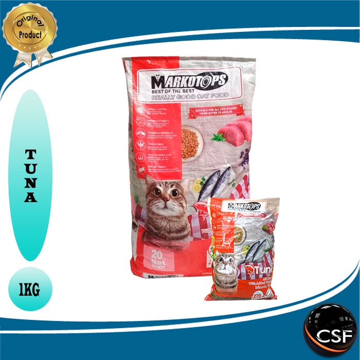 Makanan kucing Markotops 1kg adult Dry food